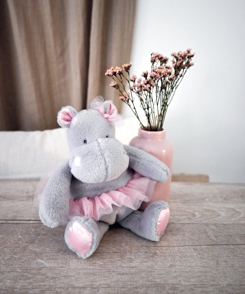 Tutú hippo Gris perla 22 cm 2