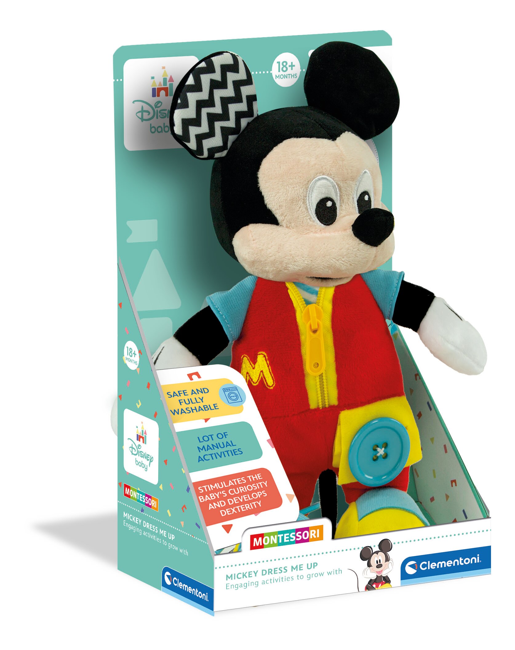 Peluche Baby Mickey Vísteme Clementoni 2