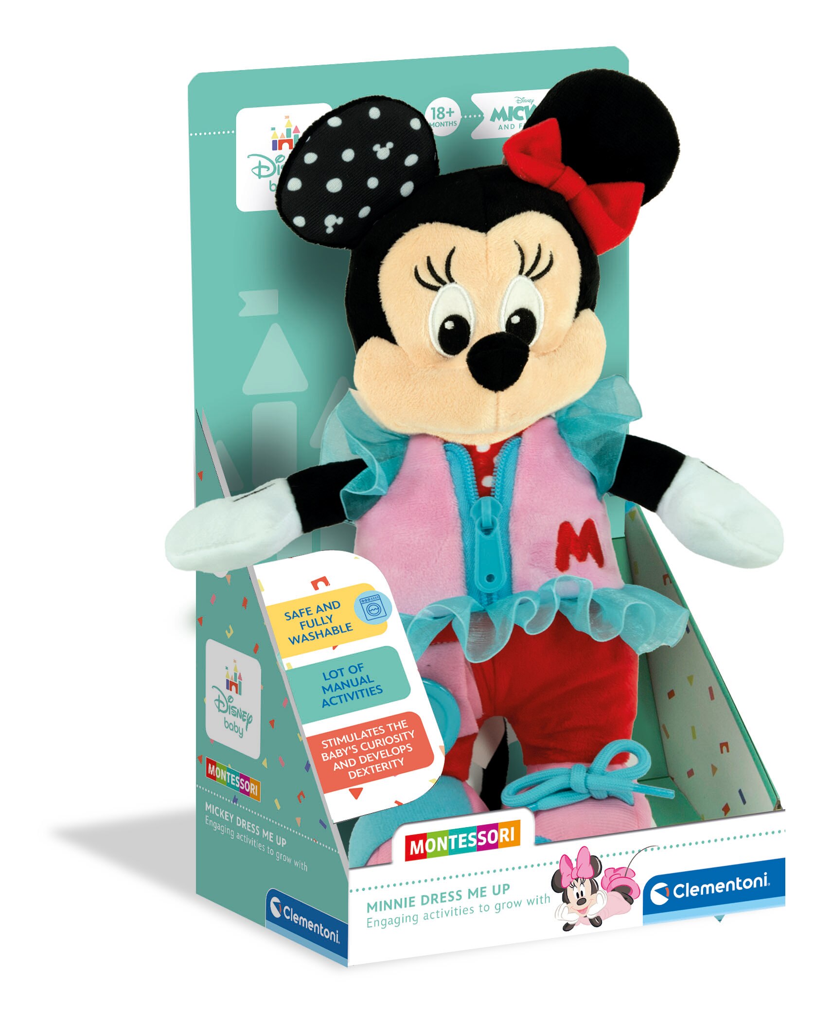 Peluche Baby Minnie Vísteme Clementoni 2