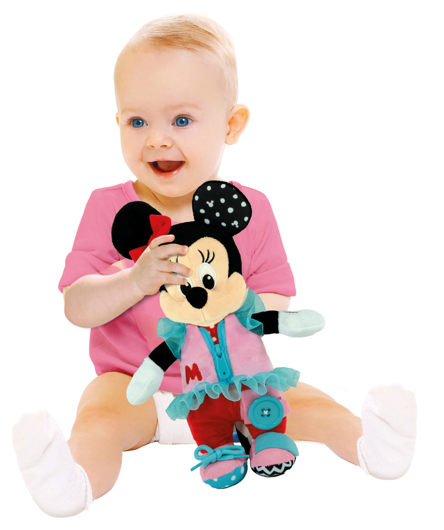 Peluche Baby Minnie Vísteme Clementoni 5