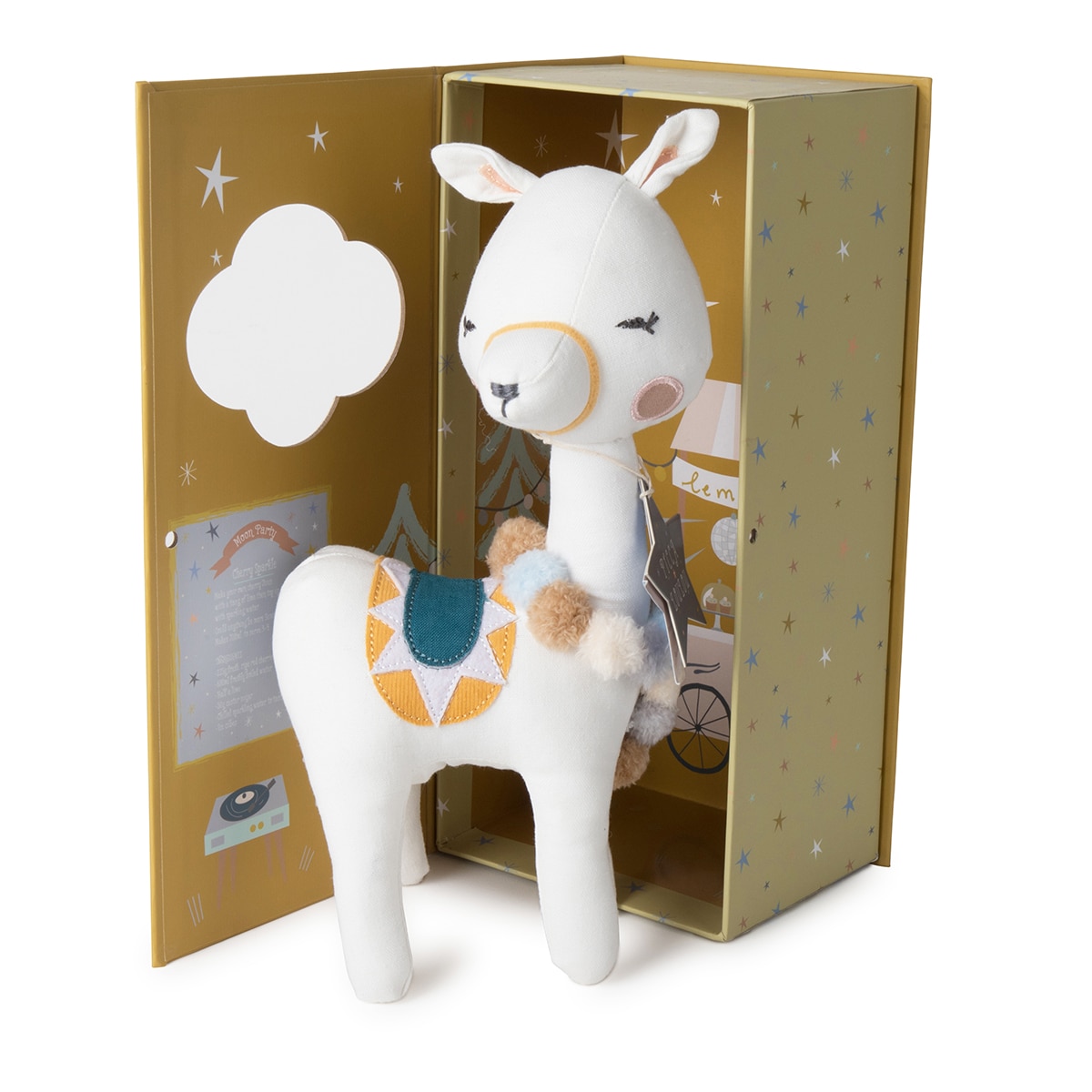 Peluche Llama Lily en caja de regalo 27 cm Picca LouLou Bon Ton Toys 4