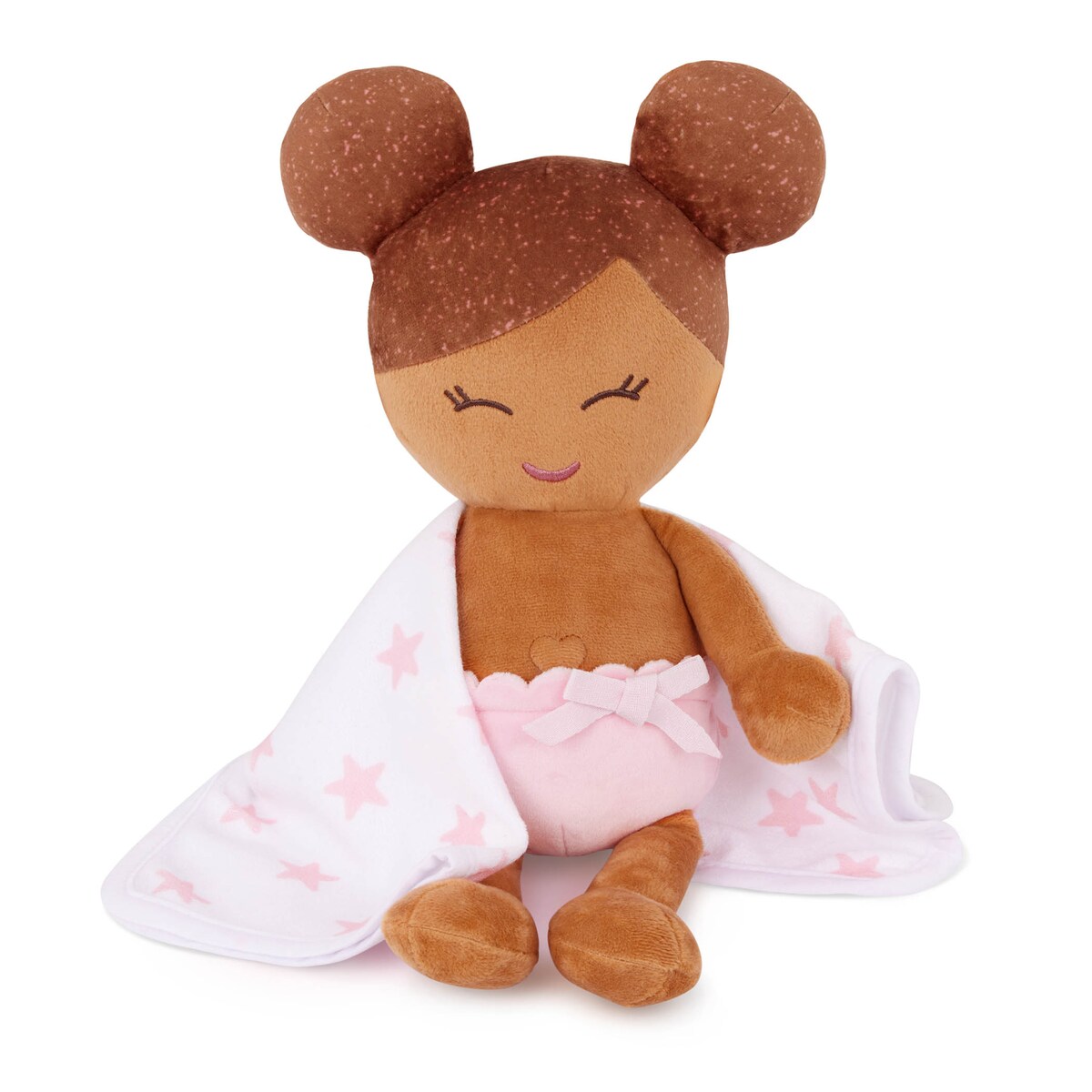 Muñeca peluche de baño, pelo marron Lullababy 10