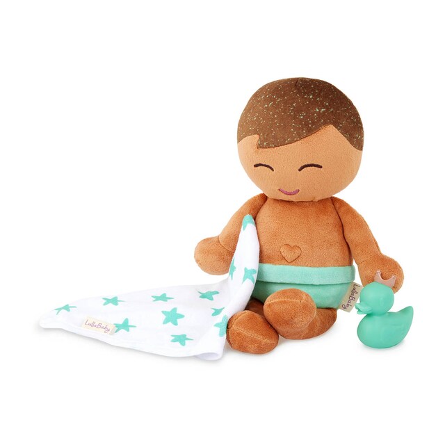 Imagen 0 de Muñeco peluche de baño, pelo marron Lullababy