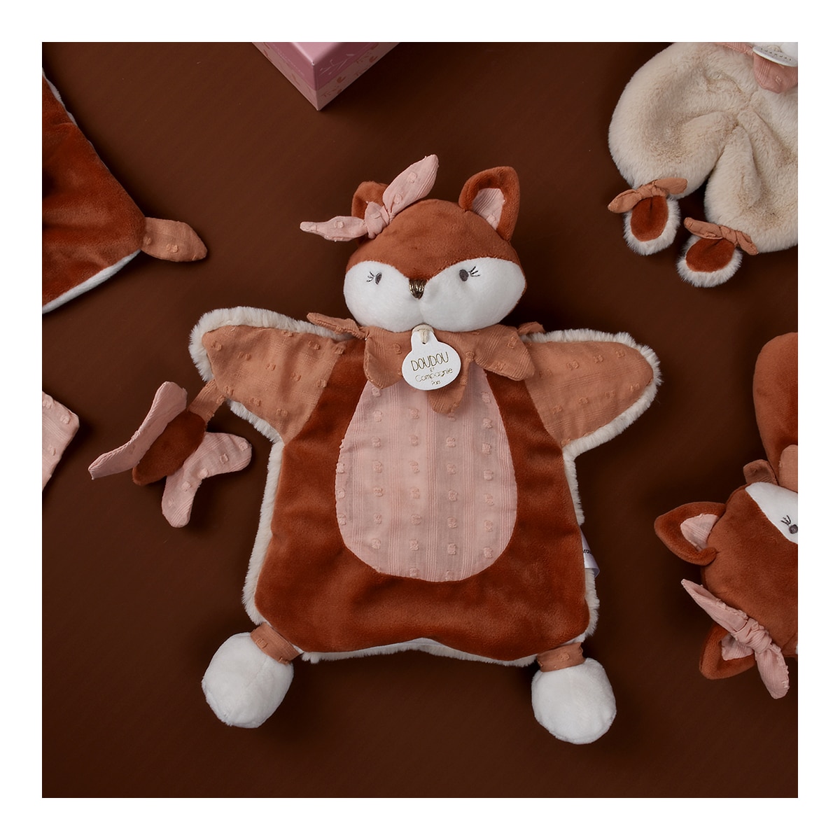 Peluche Marioneta Zorro 30Cm Doudou Et Compagnie 6
