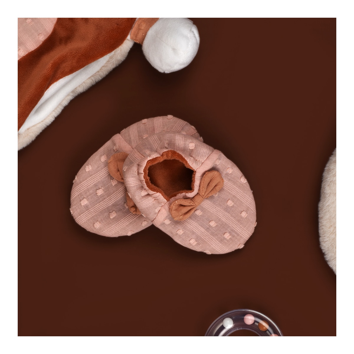 Imagen 2 de Peluche Y Zapatillas Zorro Doudou Et Compagnie