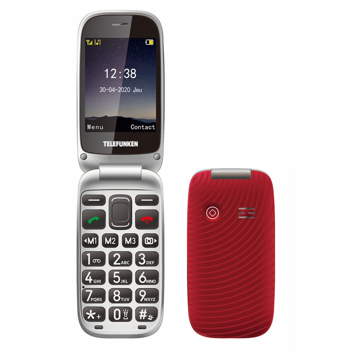 Telefunken Senior Phone S560 Rojo móvil libre Rojo-1