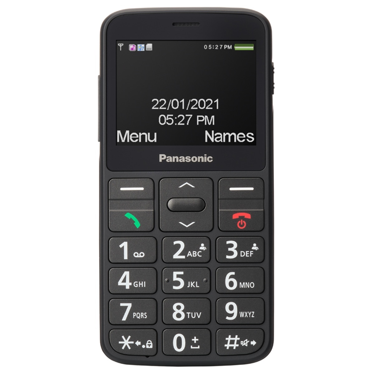 Imagen 0 de Teléfono móvil senior Panasonic KX-TU160 de fácil uso negro