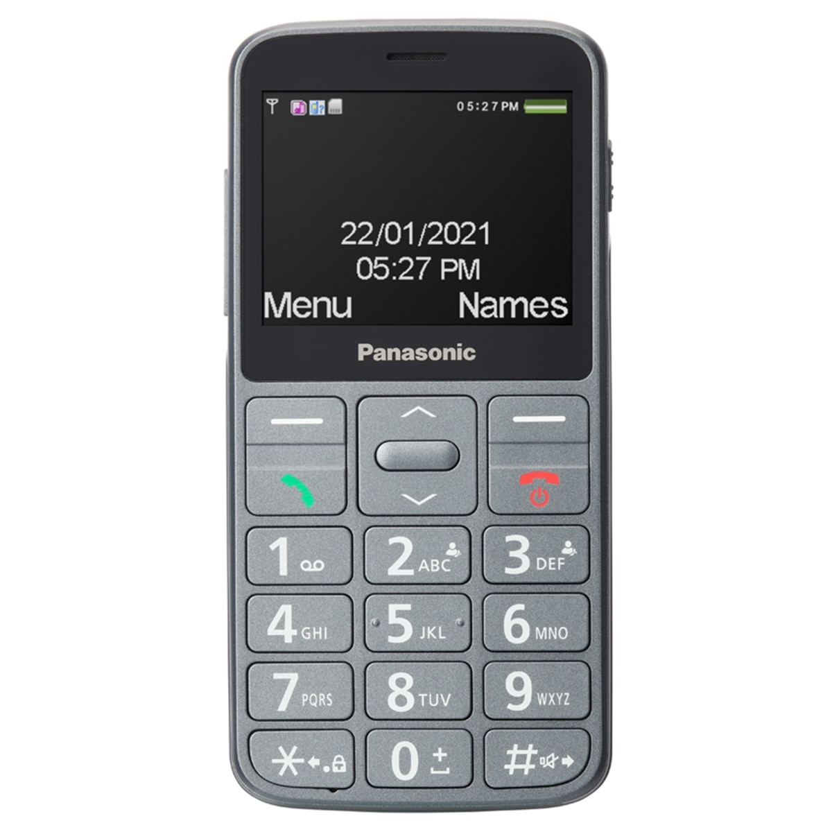 Imagen 0 de Teléfono móvil senior Panasonic KX-TU160 gris de fácil uso