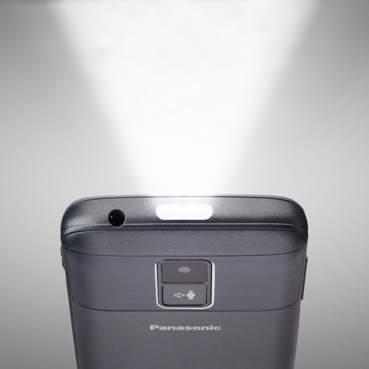 Teléfono móvil senior Panasonic KX-TU160 gris de fácil uso Gris oscuro-3
