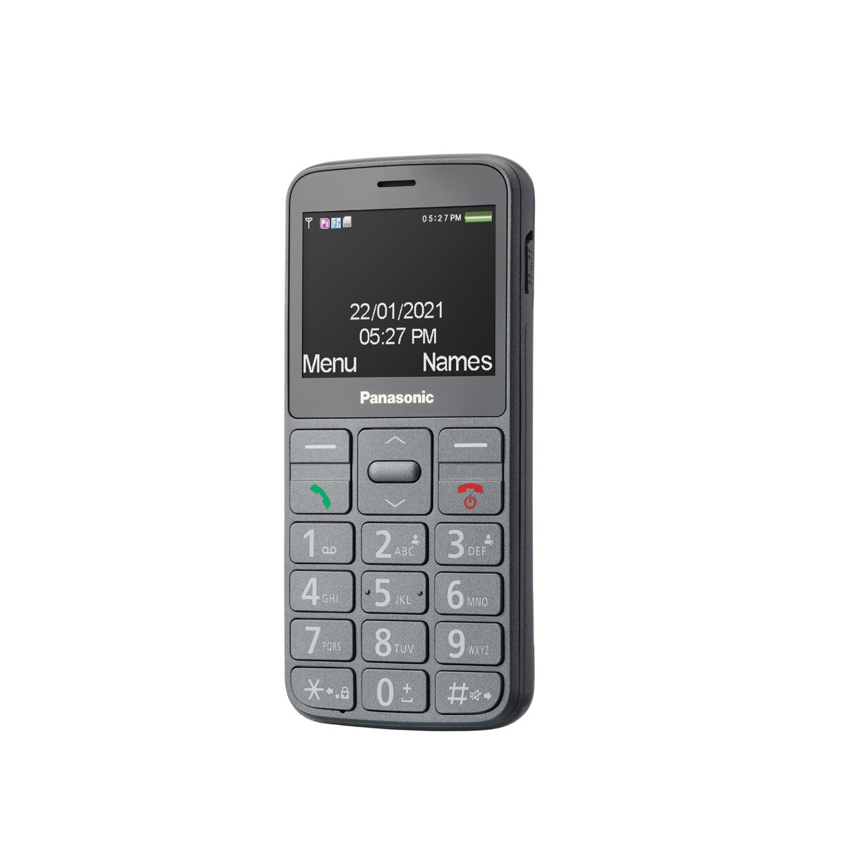 Teléfono móvil senior Panasonic KX-TU160 gris de fácil uso Gris oscuro-4