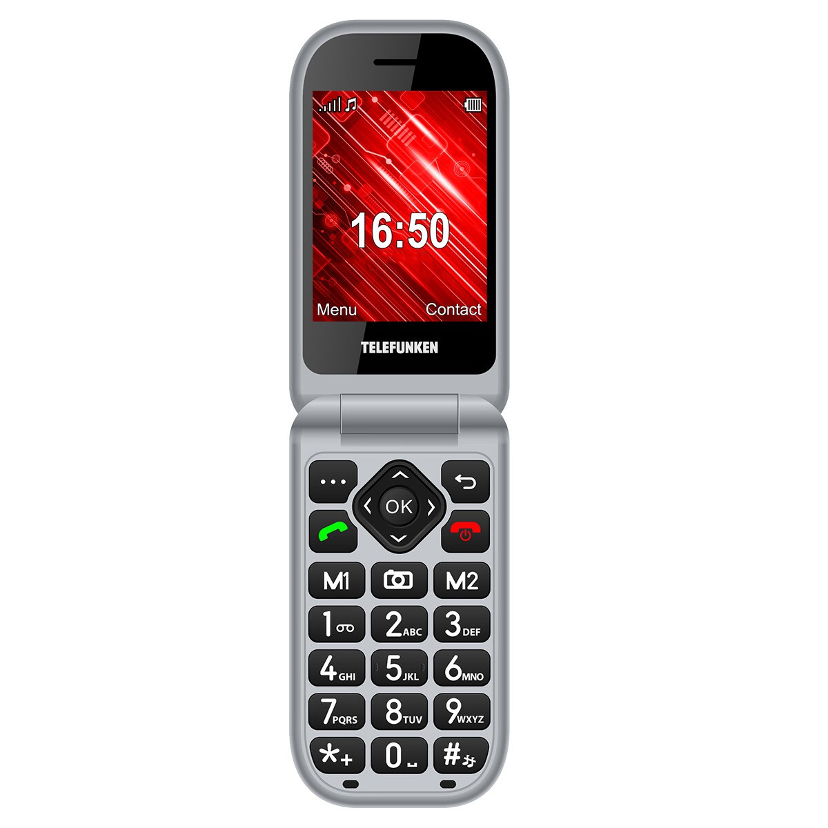 Telefunken S460 Senior Phone móvil libre Rojo-3
