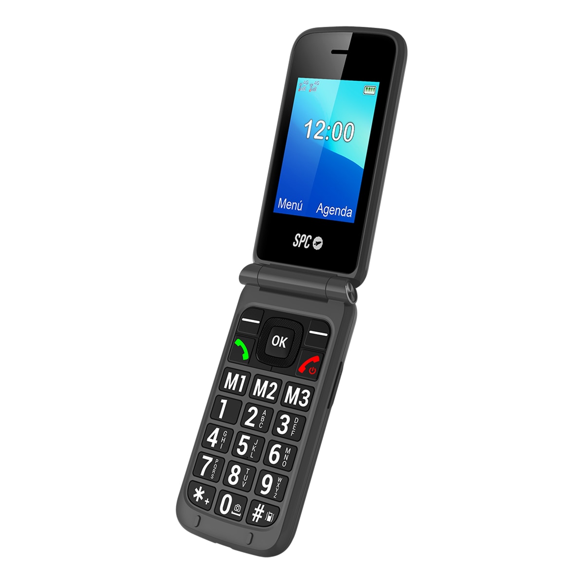 SPC Stella 3 para personas mayores Negro móvil libre 4
