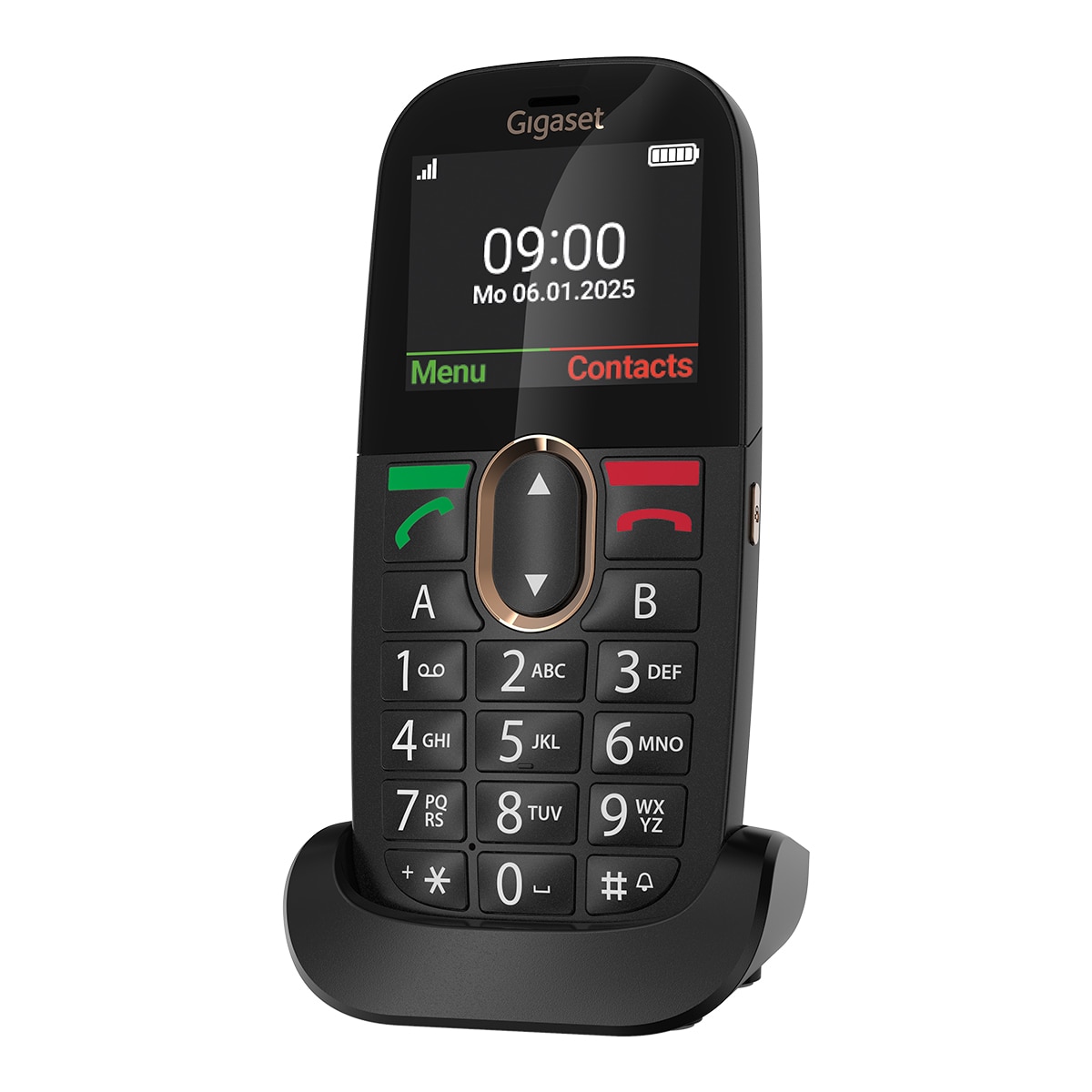 Teléfono móvil senior Gigaset GL695 Negro-2