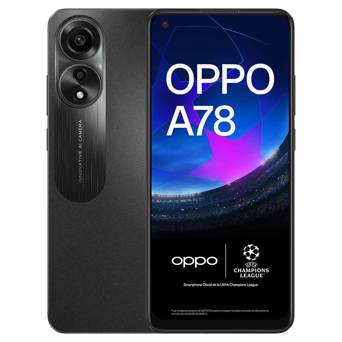 OPPO A78 スカイブラック 本体 Oppo A78 8 GB + 128 GB móvil libre Negro 128 GB + 8 GB RAM · El
