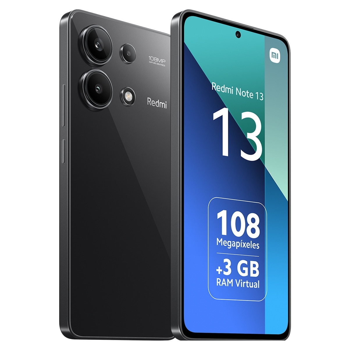 Xiaomi Redmi Note 13 6GB + 128GB móvil libre Negro Medianoche-4