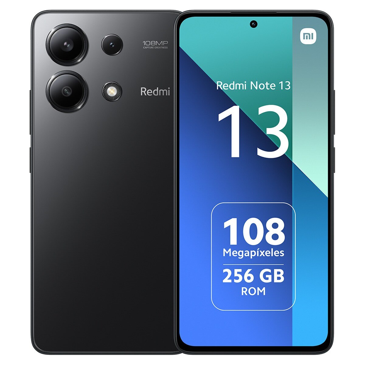 Xiaomi Redmi Note 13 8GB + 256GB móvil libre Negro Medianoche-1