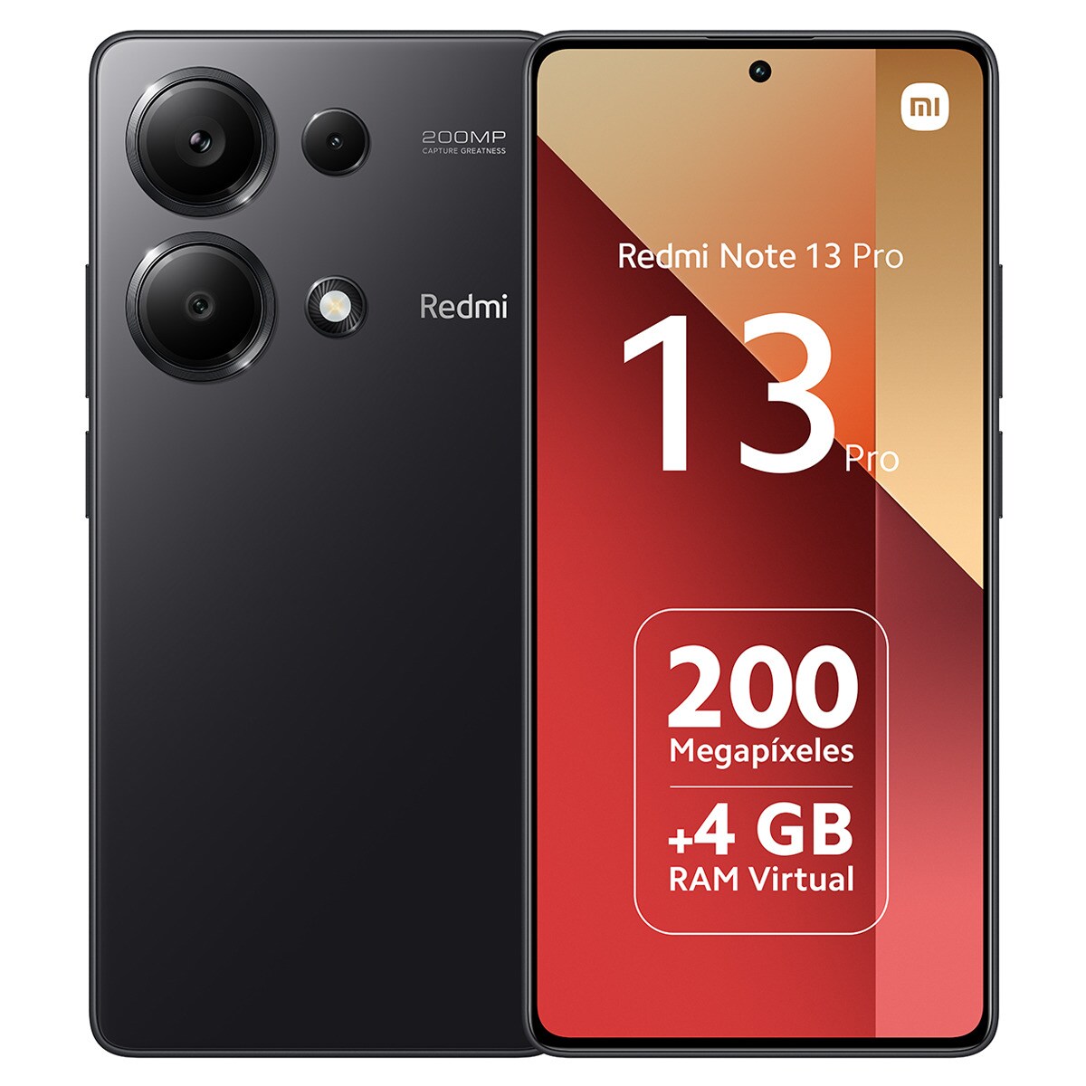 Smartphone Xiaomi Redmi Note 13 Pro 256GB + 8GB RAM Preto Meia-Noite-1