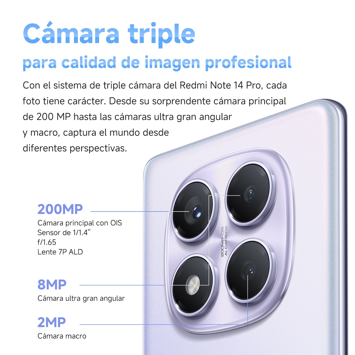 Xiaomi Redmi Note 14 Pro 8GB + 256GB móvil libre Negro Medianoche-7