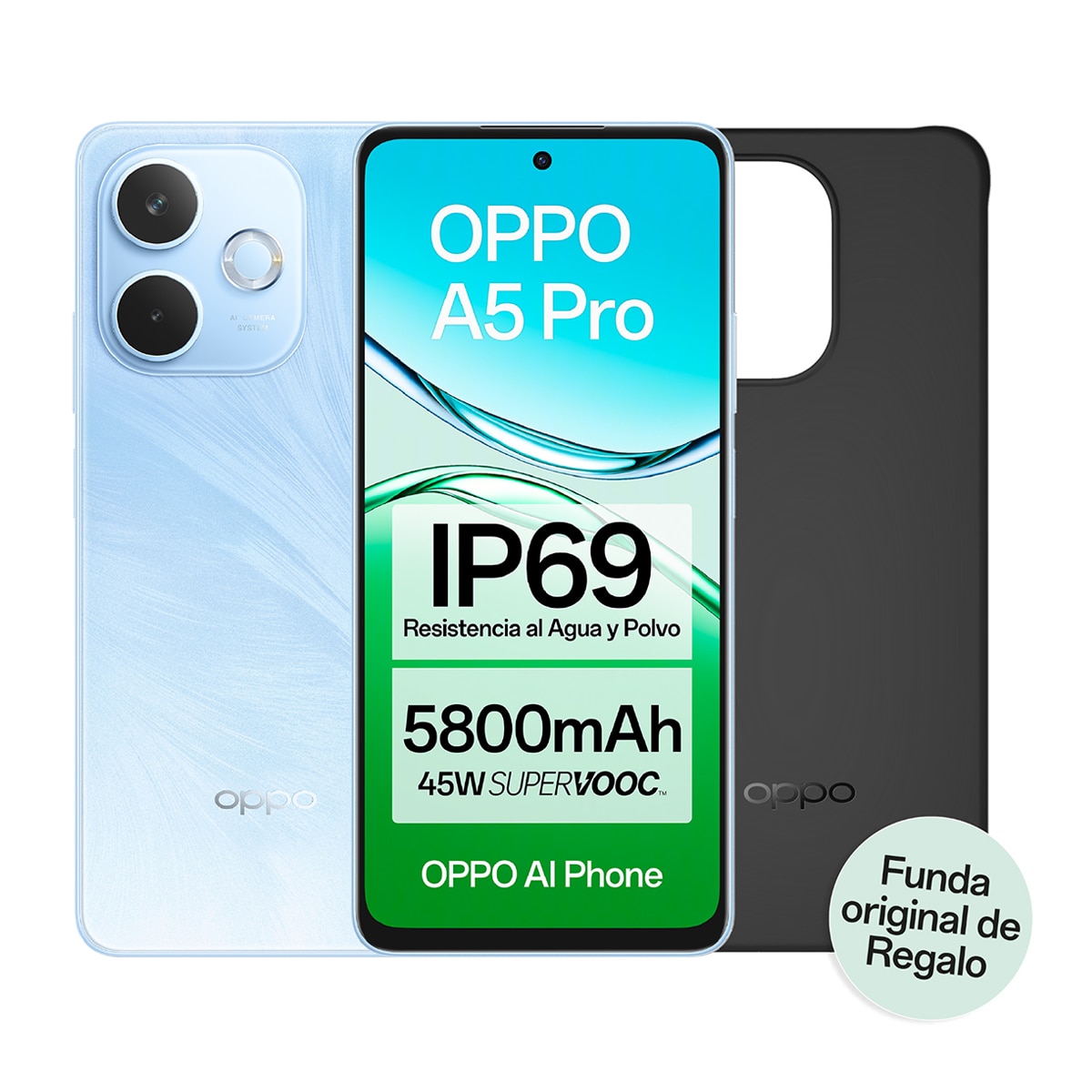 Oppo A5 Pro 8GB + 256GB Móvil libre Azul-2