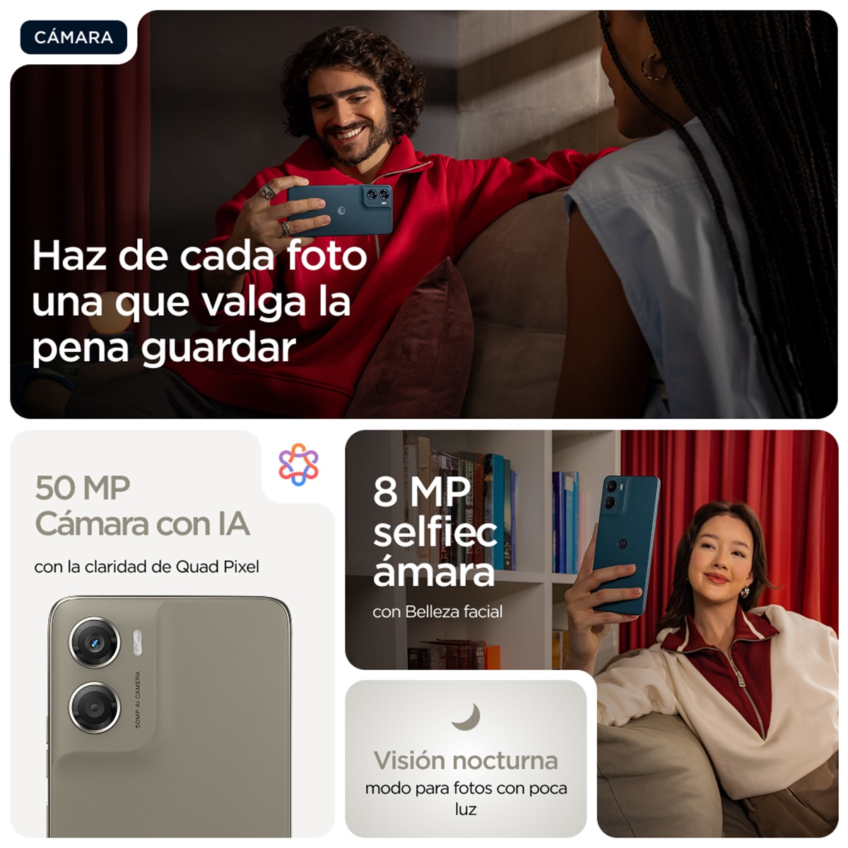 Motorola moto g06 power 4GB + 256GB móvil libre Pantone Laurel Oak-7