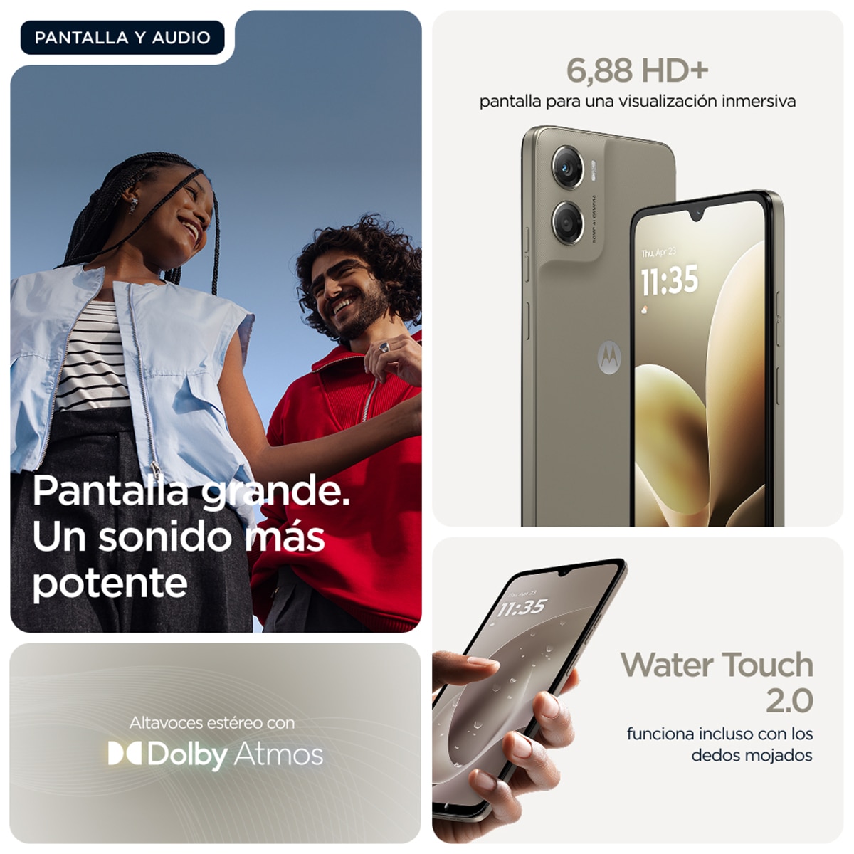 Motorola moto g06 power 4GB + 256GB móvil libre Pantone Laurel Oak-10