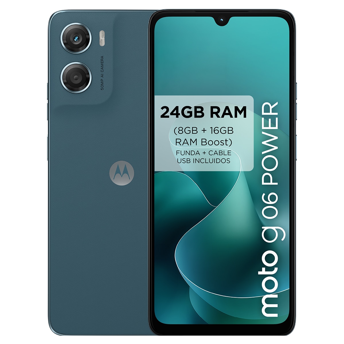 Imagen 0 de Motorola moto g06 Power 8GB + 256GB móvil libre