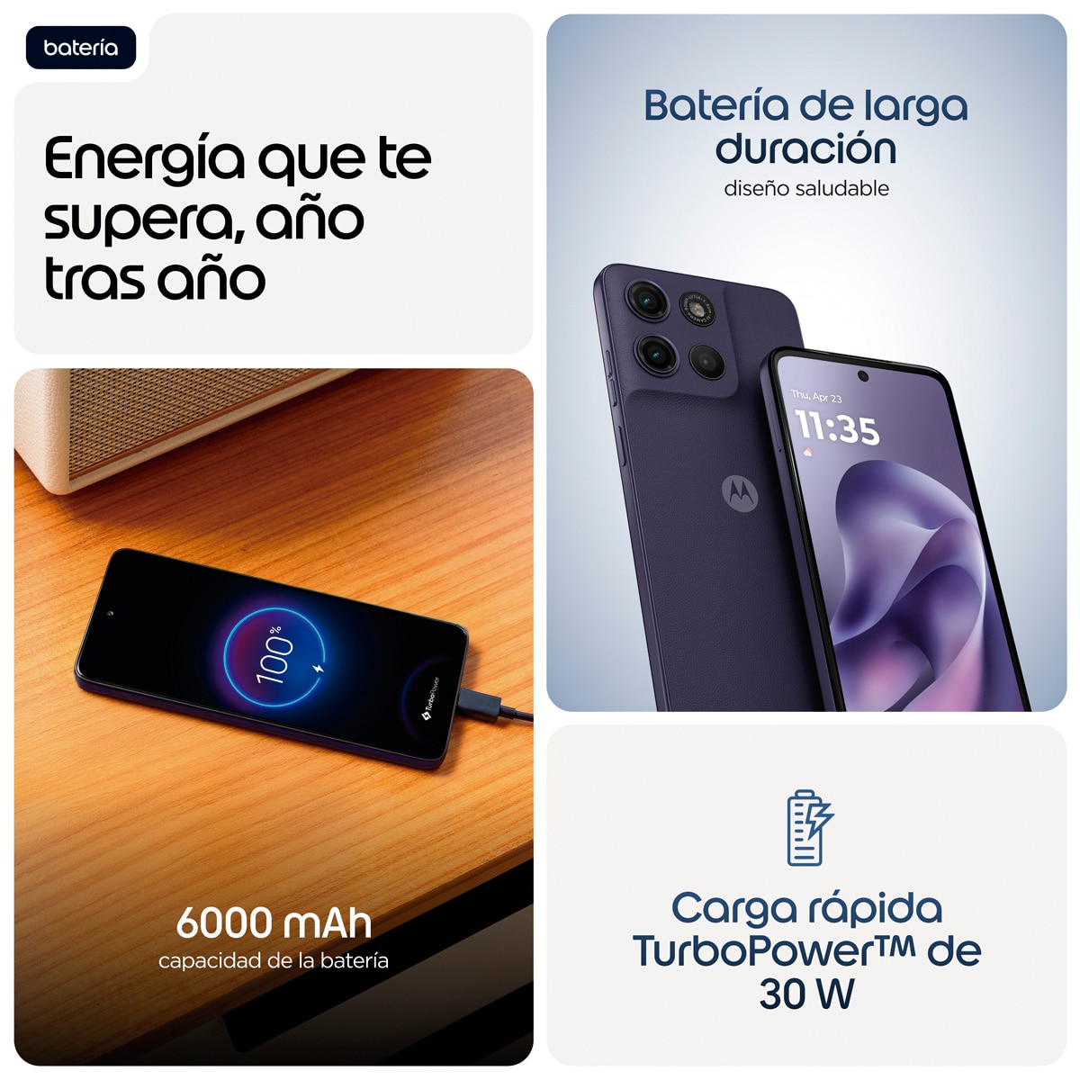 Motorola moto g17 power 4GB + 256GB móvil libre Evening Blue-4