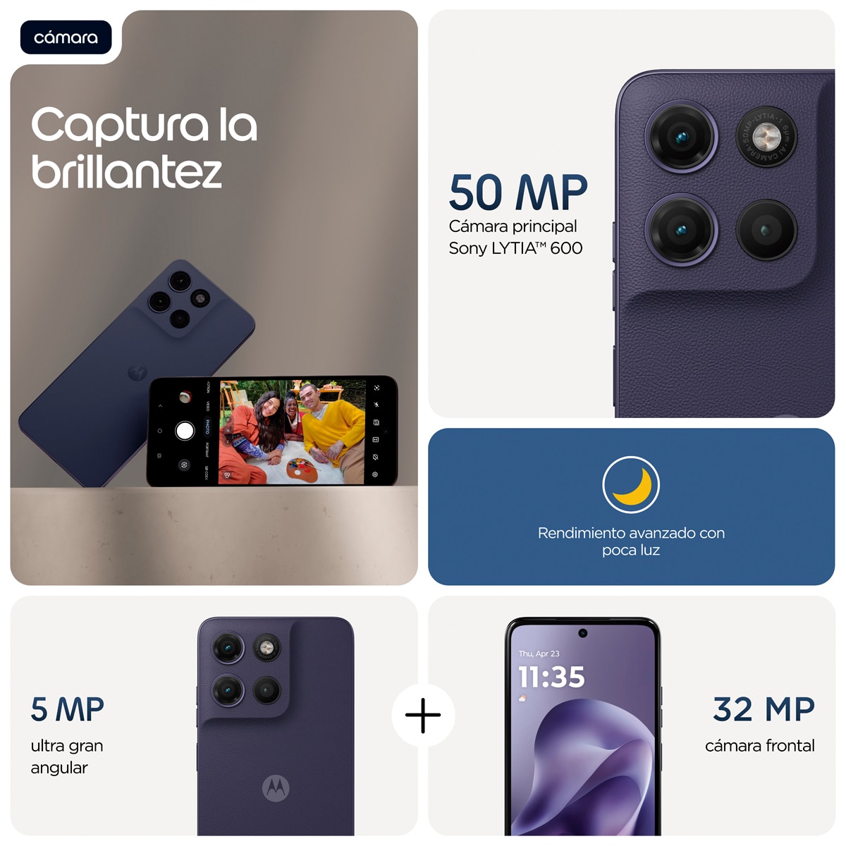 Motorola moto g17 power 4GB + 256GB móvil libre Evening Blue-5