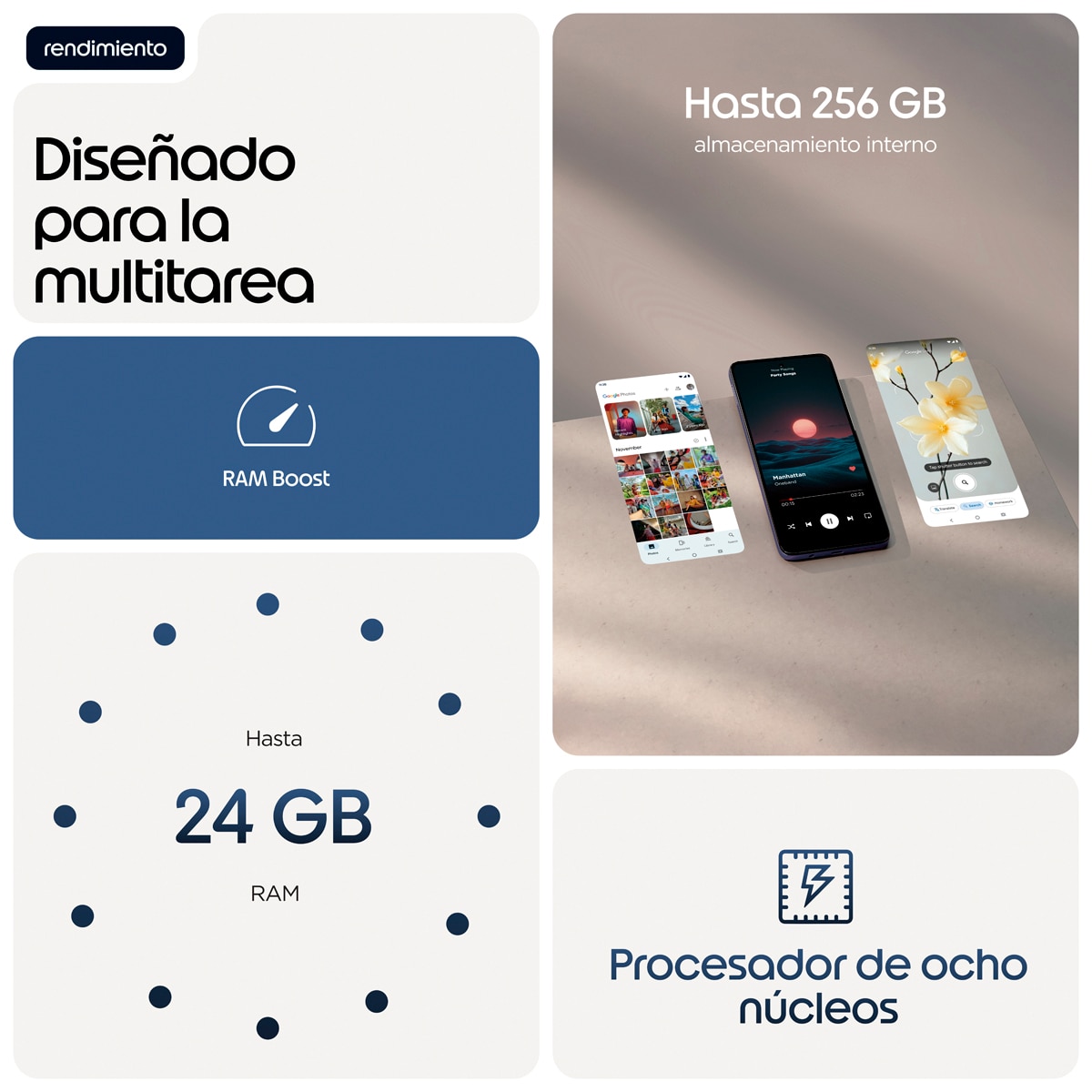 Motorola moto g17 power 4GB + 256GB móvil libre Evening Blue-6