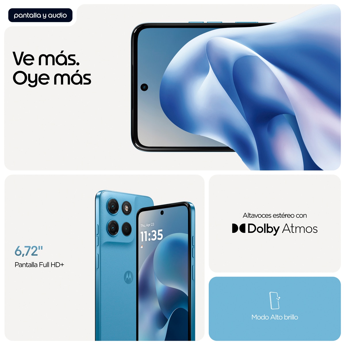 Móvil Motorola moto g17 power 6,75" MediaTek Helio G81 Extreme - Alaskan Blue 256 GB + 4 GB RAM Alaskan Blue-7