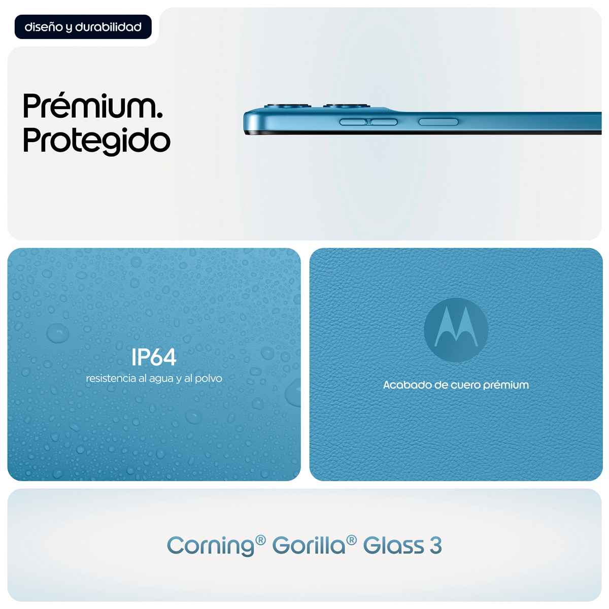 Móvil Motorola moto g17 power 6,75" MediaTek Helio G81 Extreme - Alaskan Blue 256 GB + 4 GB RAM Alaskan Blue-8