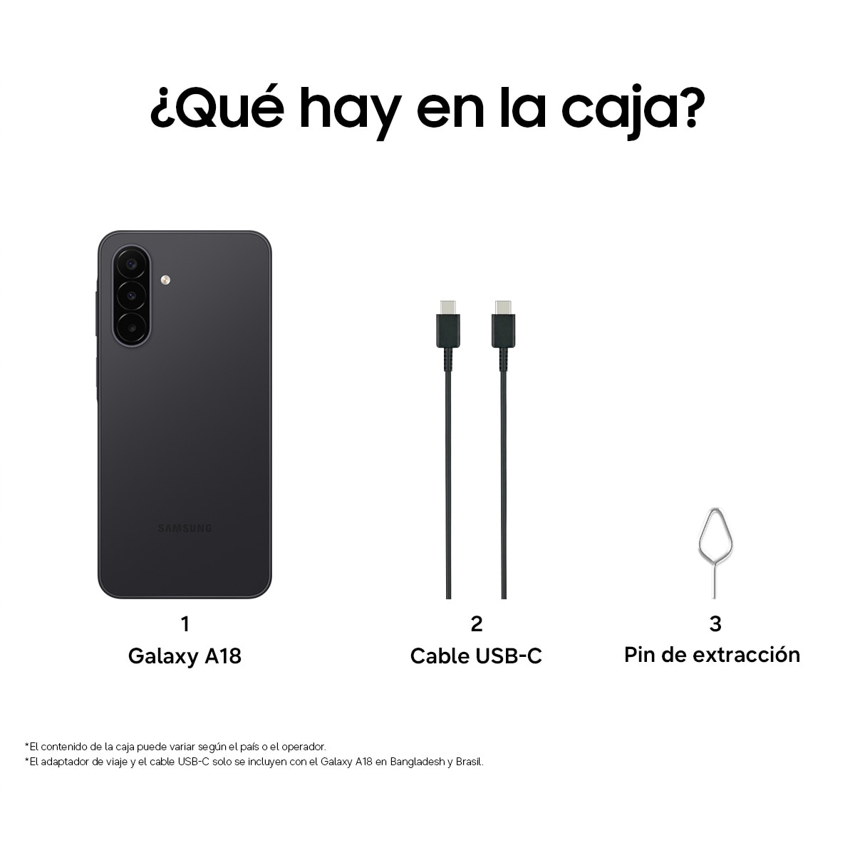 Móvil Samsung Galaxy A18 6,7" Exynos 1610 - Negro 128 GB + 4 GB RAM Negro-6