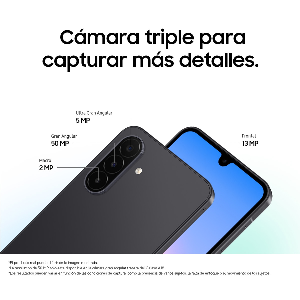 Móvil Samsung Galaxy A18 6,7" Exynos 1610 - Azul claro 128 GB + 4 GB RAM Azul claro-4