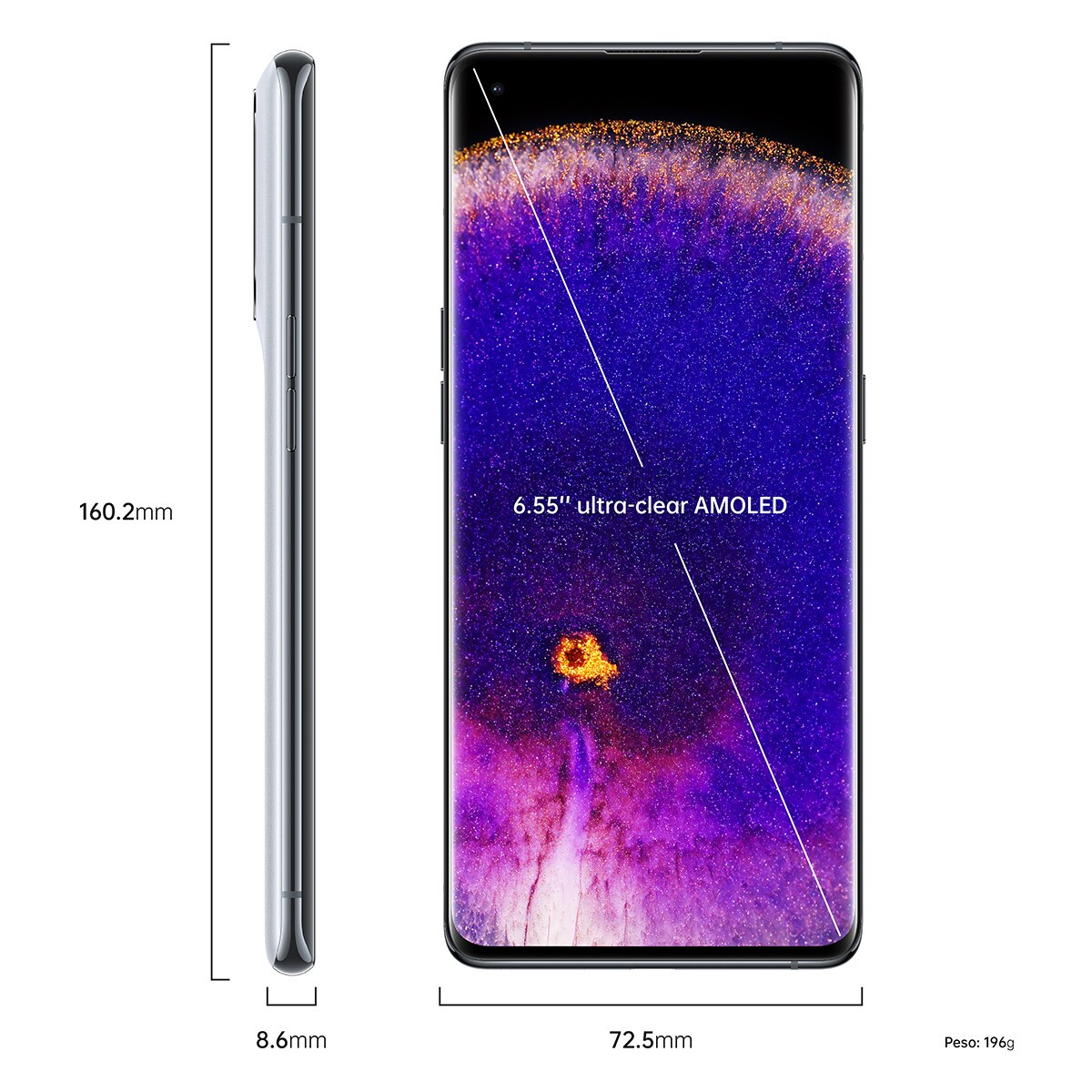 Oppo Find X5 5G móvil libre Blanco-3