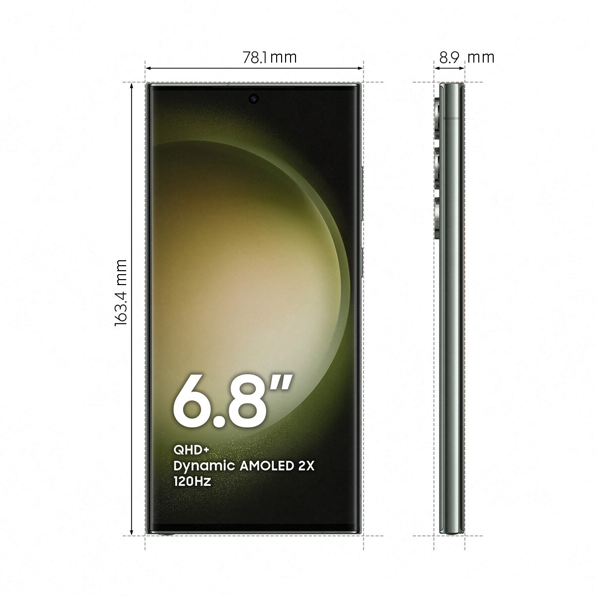 Samsung Galaxy S23 Ultra 5G 12 GB + 512 GB móvil libre Botanic Green-2