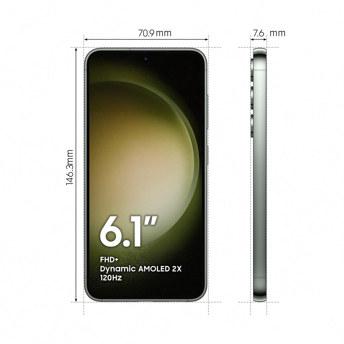 Samsung Galaxy S23 5G 8 GB + 128 GB móvil libre Botanic Green-2