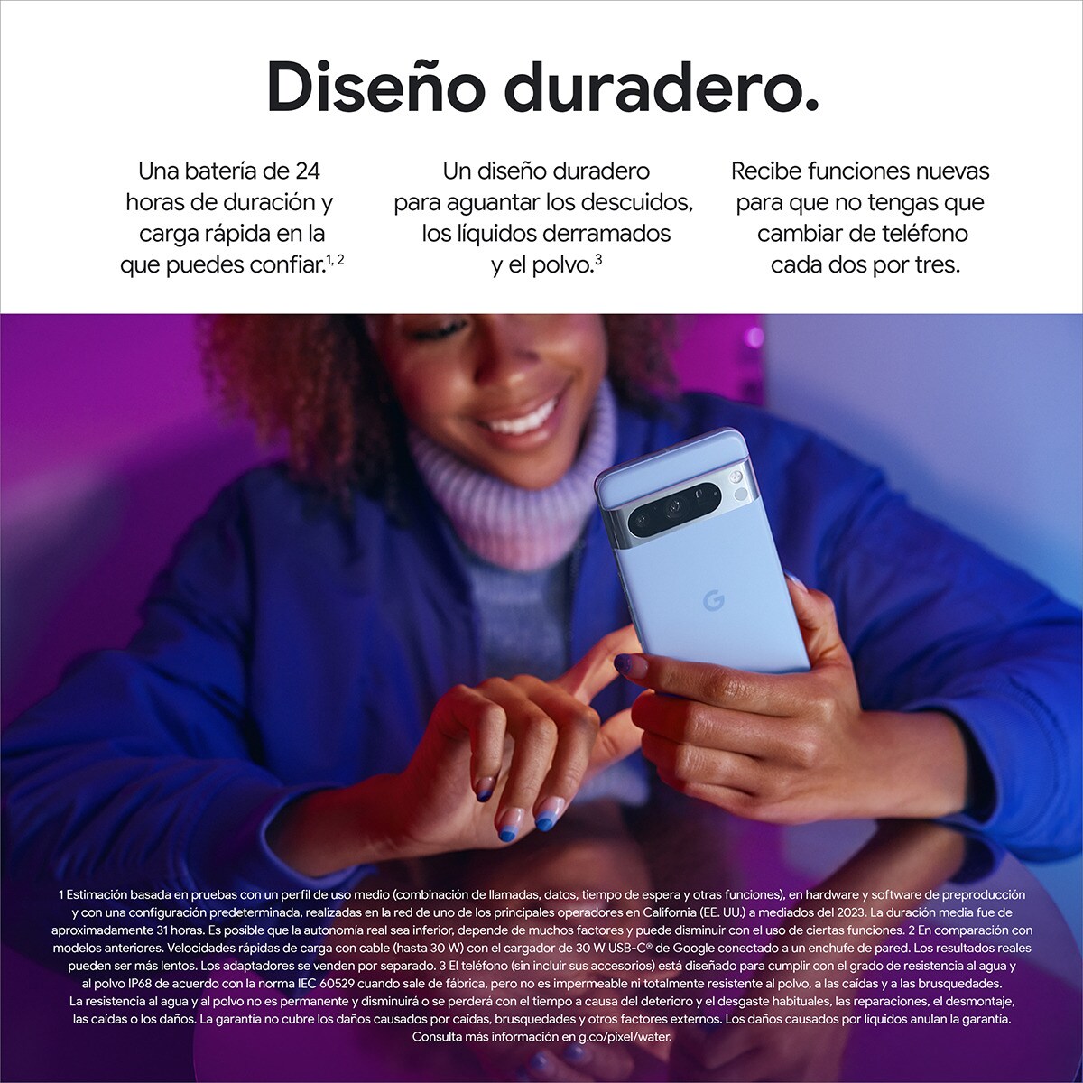 Móvil Google Pixel 8 Pro 6,7" Google Tensor G3 - Obsidiana 128 GB + 12 GB RAM Obsidiana-11