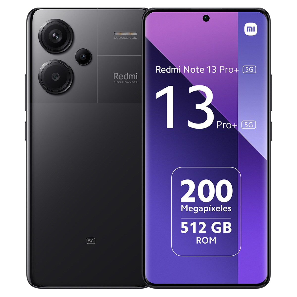 Xiaomi Redmi Note 13 Pro+ 5G 12GB + 512GB móvil libre Negro Medianoche-1