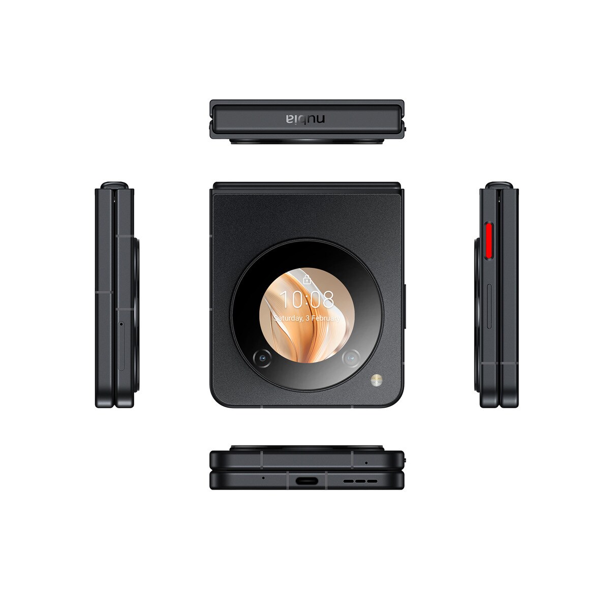 ZTE nubia Flip 5G 8GB + 256GB móvil libre Negro-5