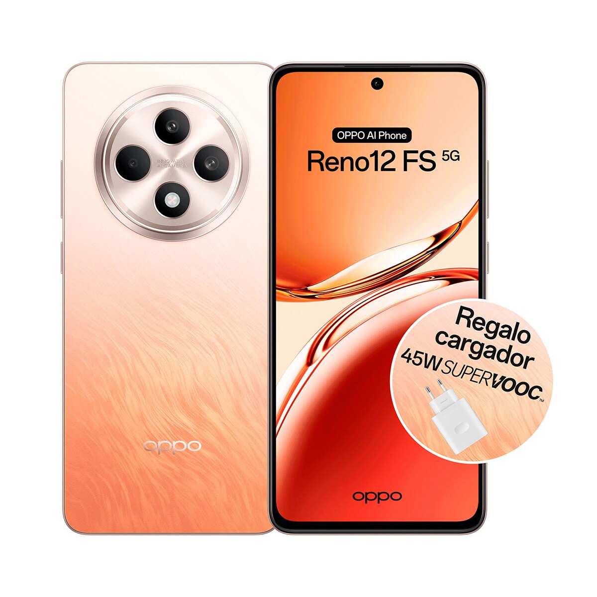 Oppo Reno 12FS 5G 12GB + 512GB + Cargador 45W móvil libre Ámbar-2