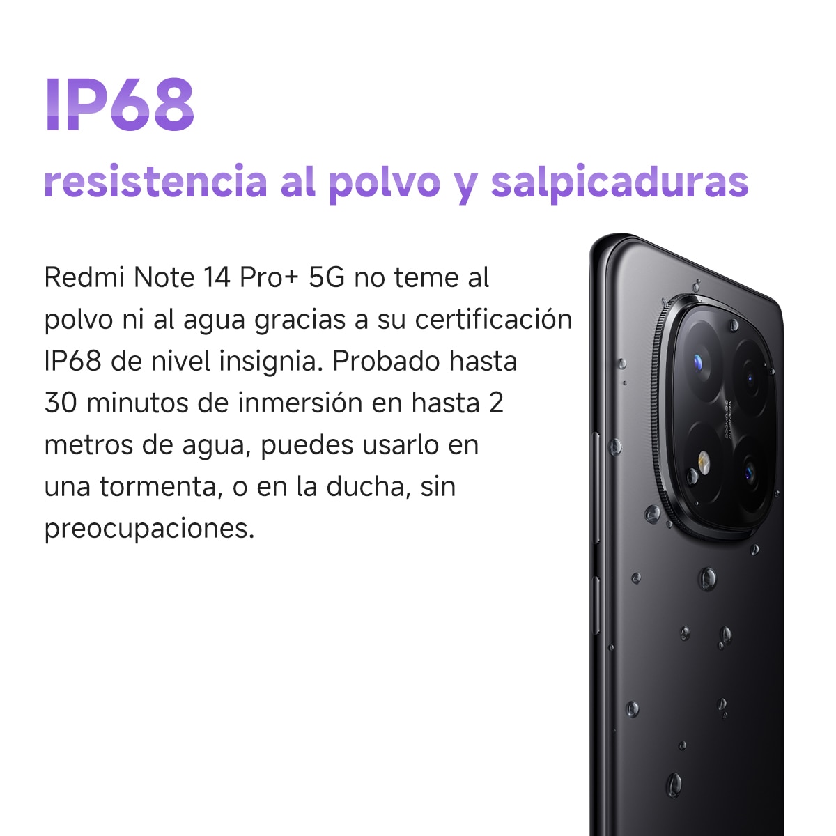 Xiaomi Redmi Note 14 Pro+ 5G 8GB + 256GB móvil libre Negro Medianoche-12