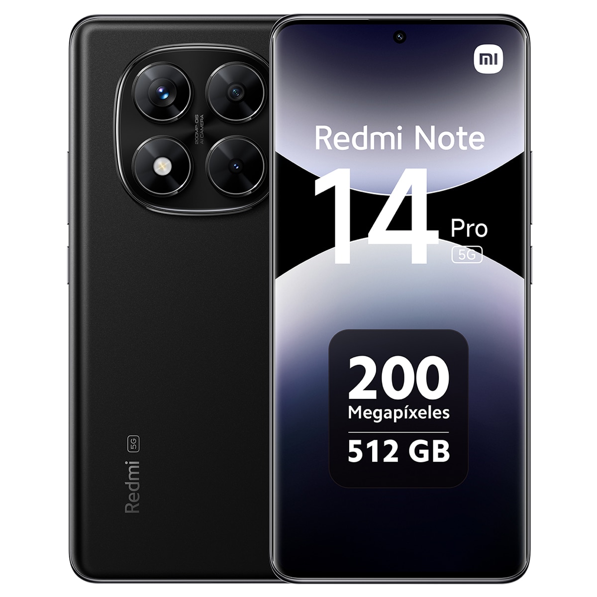 Xiaomi Redmi Note 14 Pro 5G 12GB + 512GB móvil libre Negro Medianoche-1