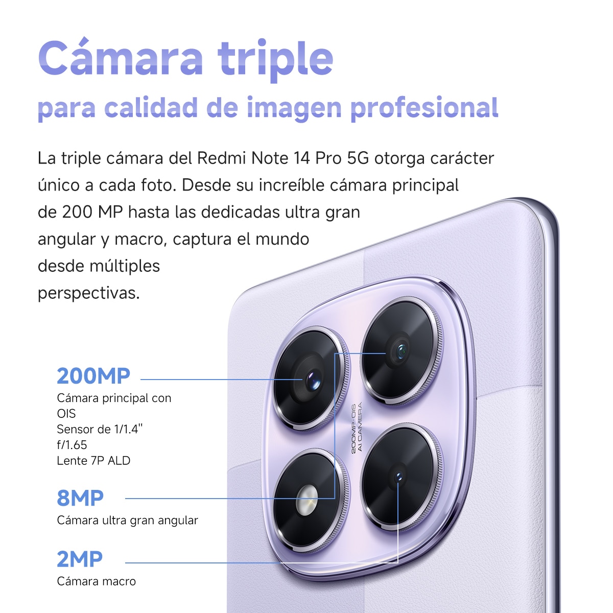 Xiaomi Redmi Note 14 Pro 5G 12GB + 512GB móvil libre Negro Medianoche-8