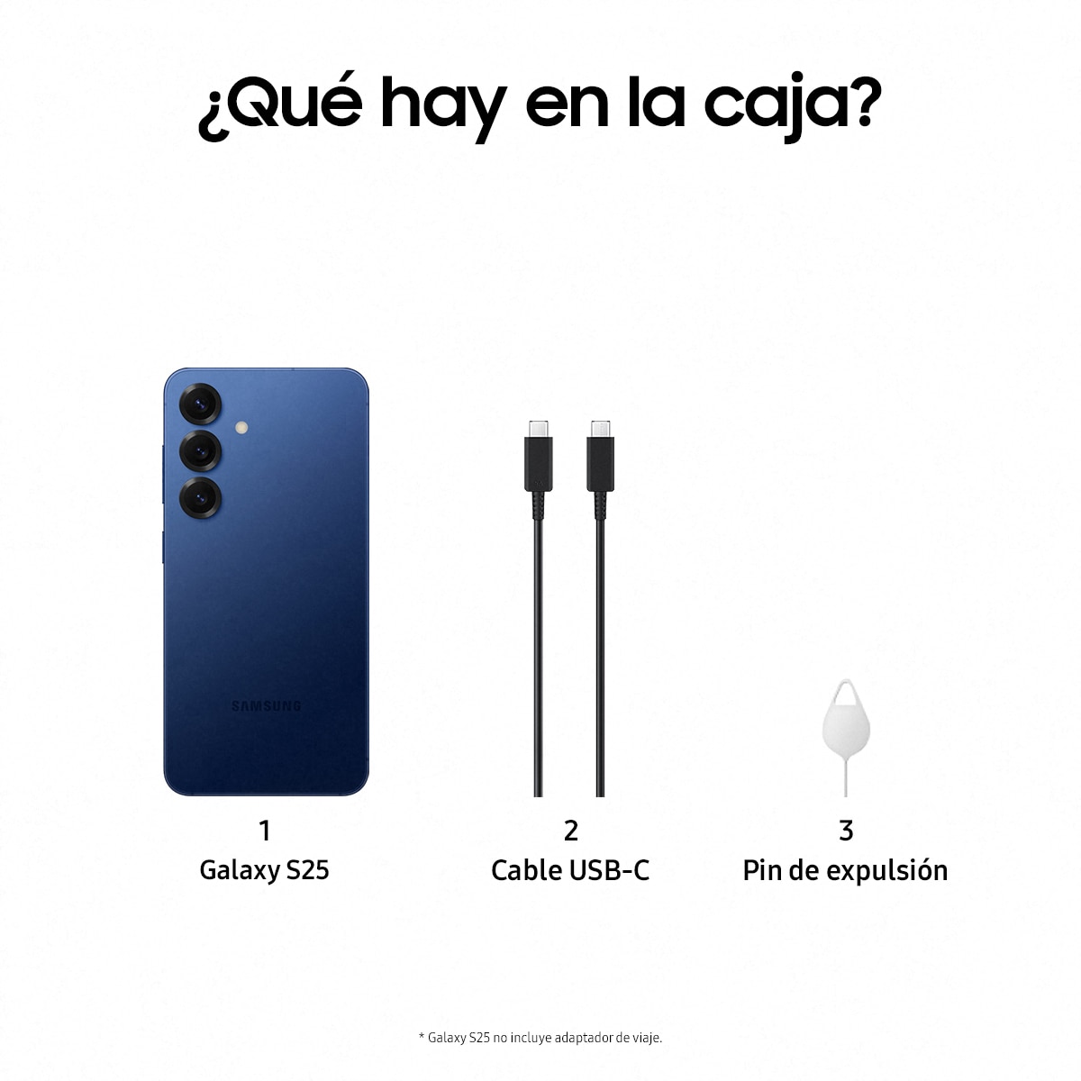 Móvil Samsung Galaxy S25 6,2" Qualcomm Snapdragon 8 Elite Navy-7
