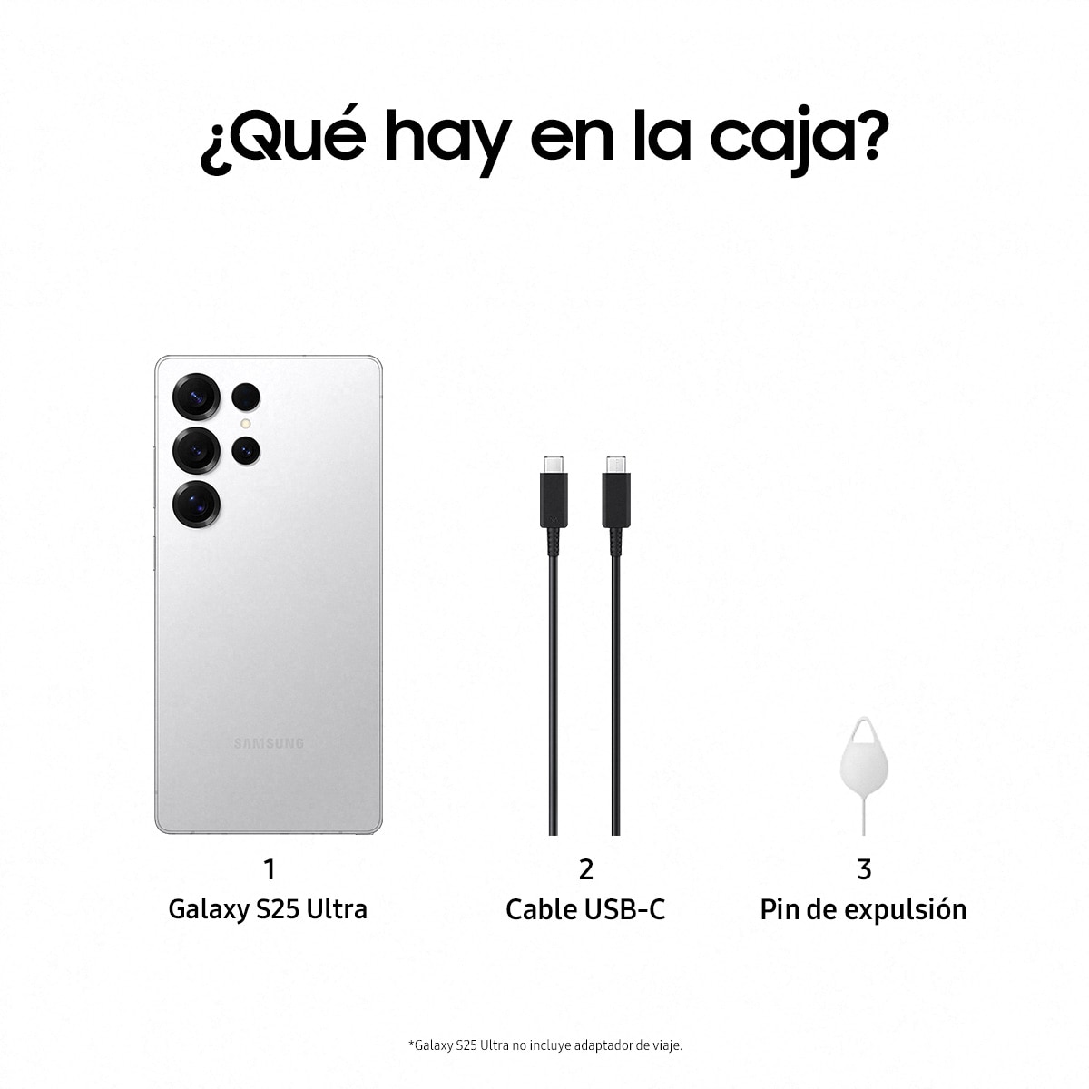 Móvil Samsung Galaxy S25 Ultra 6,9" Qualcomm Snapdragon 8 Elite - Plata Titanio 256 GB + 12 GB RAM Plata Titanio-6