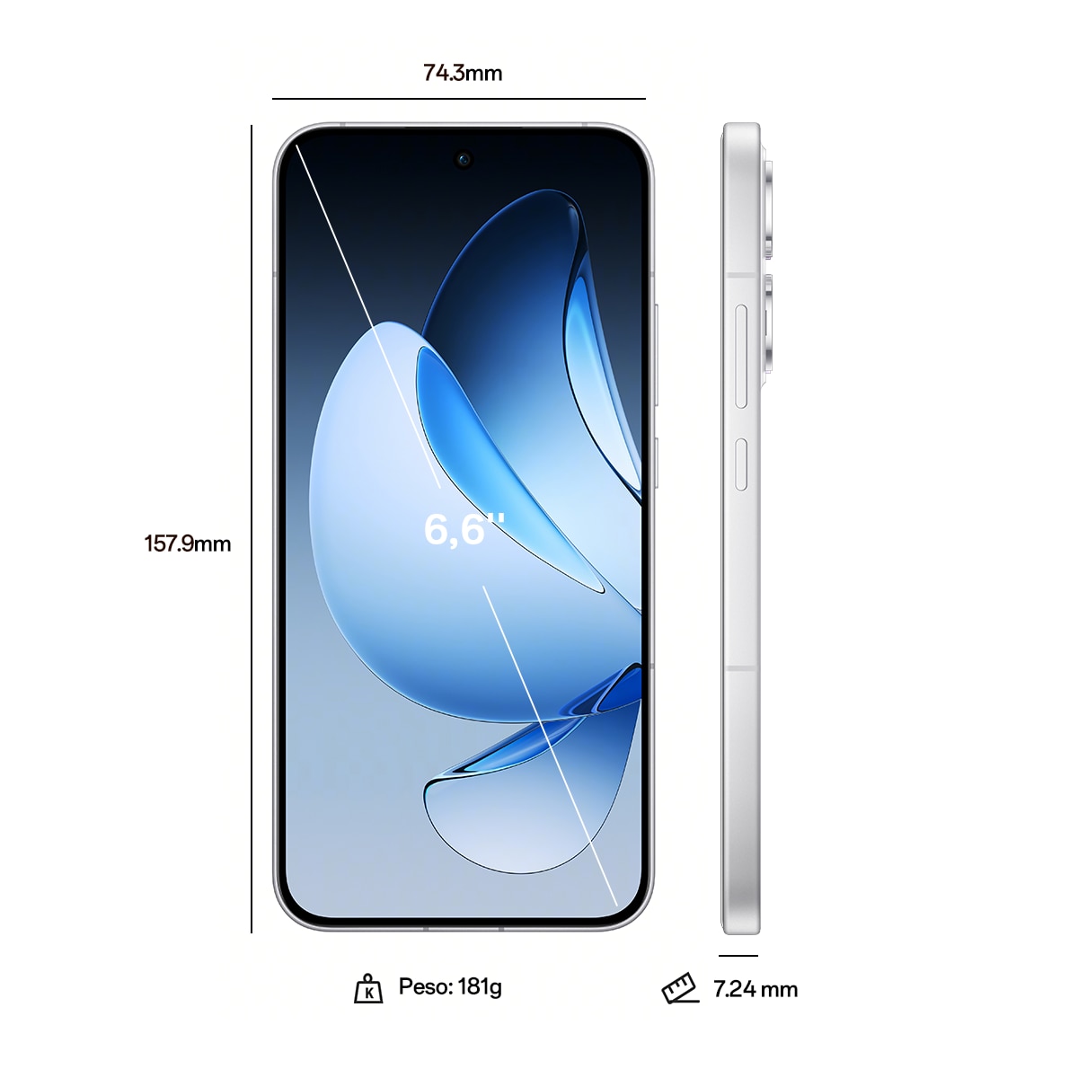 OPPO Reno13 5G 256GB + 12GB móvil libre Azul-8