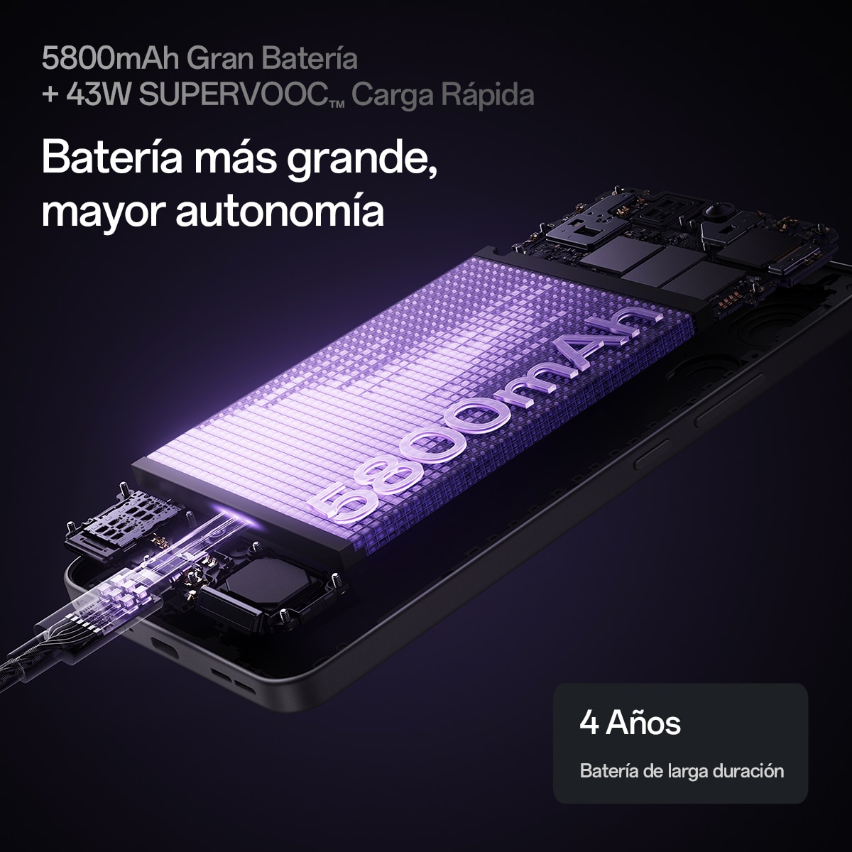 OPPO Reno13 F 5G 256GB + 8GB móvil libre Púrpura-13