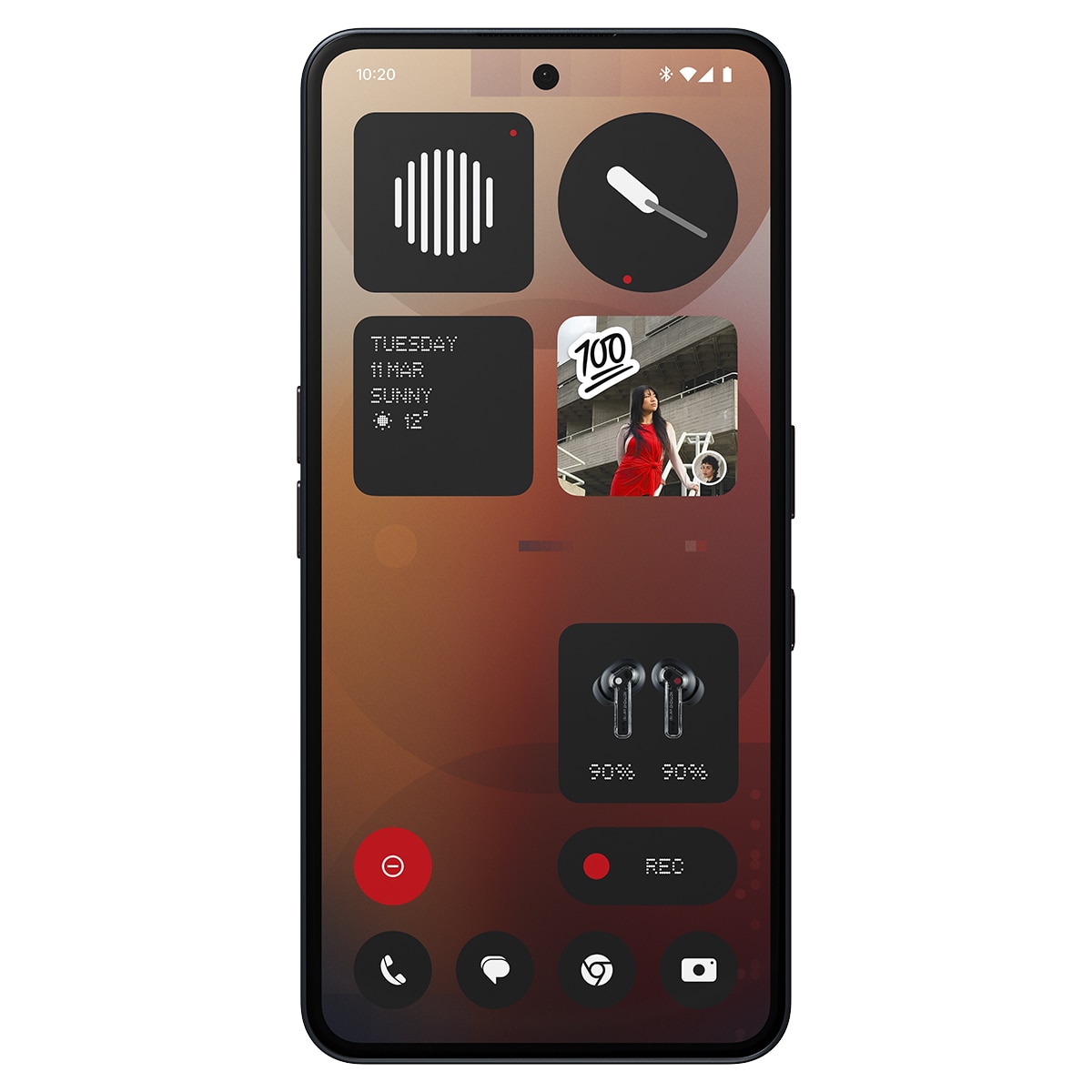 NOTHING Phone (3a) 8 GB + 128 GB móvil libre con cargador de 45W Negro-3