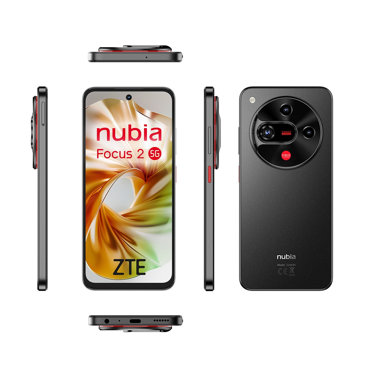 ZTE nubia Focus 2 8GB+256GB móvil libre Negro-5