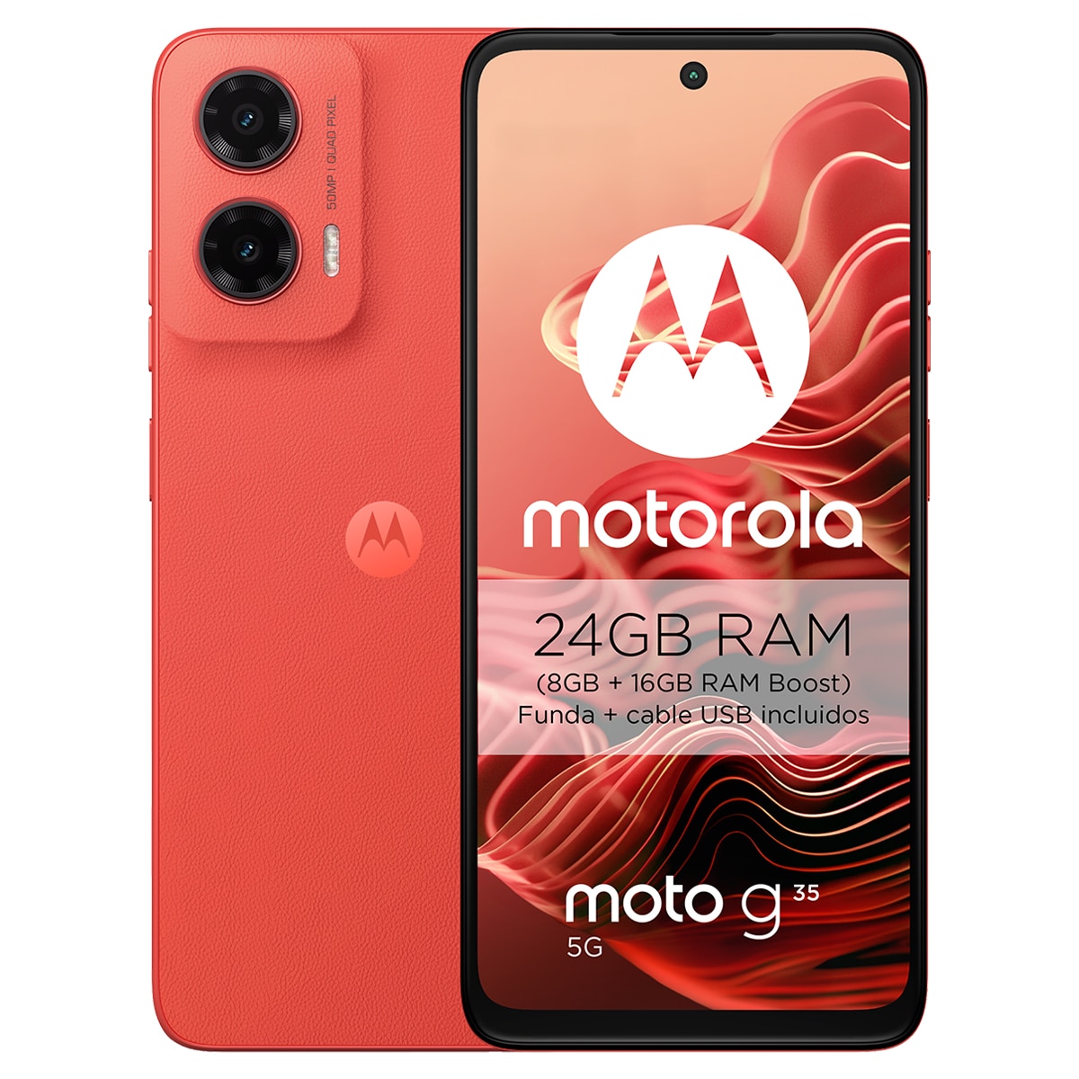 MOTOROLA - Motorola moto g35 5G 8GB + 256GB Móvil libre.